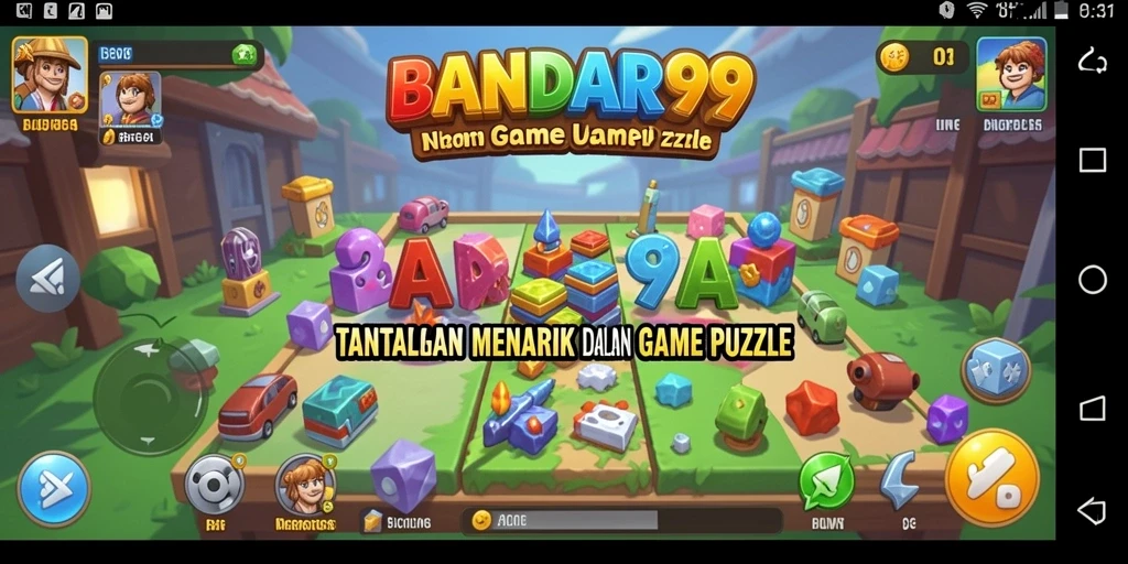 Screenshot gameplay BANDAR99 menampilkan tantangan Puzzle yang menarik.