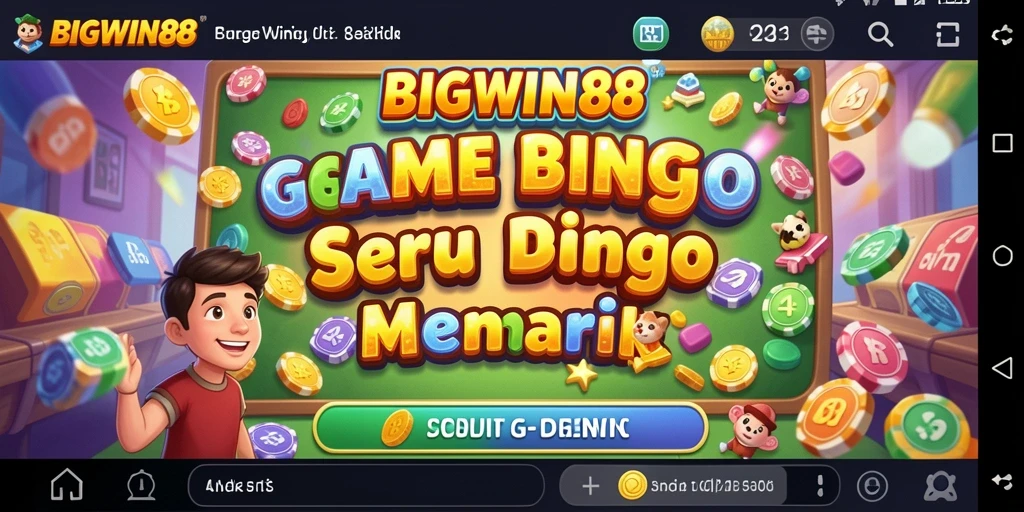 Tampilan permainan Bingo seru di BIGWIN88 dengan grafis menarik.