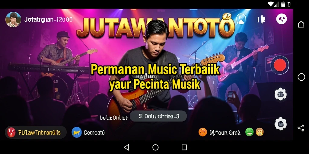 Tampilan gameplay menampilkan pemain yang menikmati pengalaman musik interaktif.