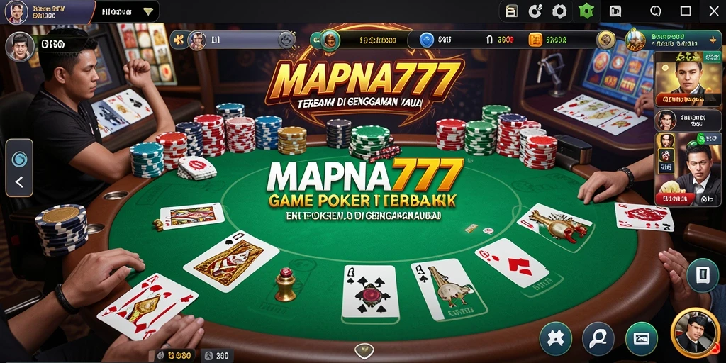 Tangkapan layar gameplay poker yang menarik dari MAPNA777.