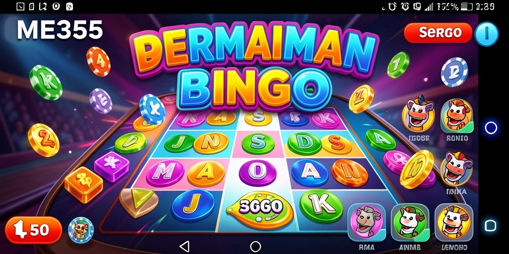 Tampilan gameplay Bingo yang mengasyikkan dalam ME355.