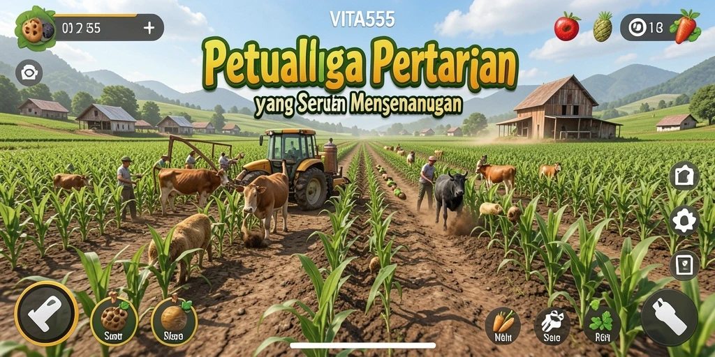 Tampilan gameplay VITA555 yang menarik dan penuh warna.